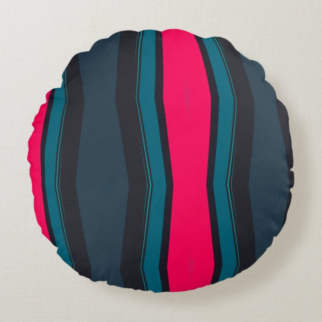 Colourful Abstract   Round Cushion (Front)