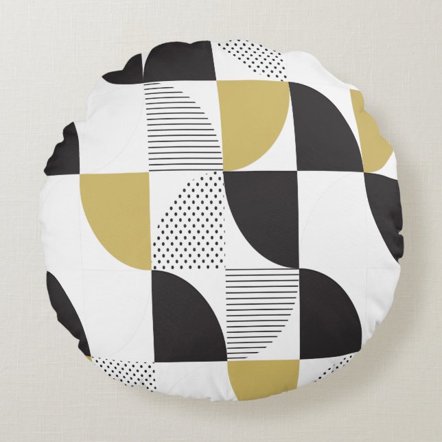 Colourful Abstract       Round Cushion (Front)