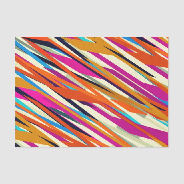 Colourful Abstract Scribble Art Tissue Paper (Front)