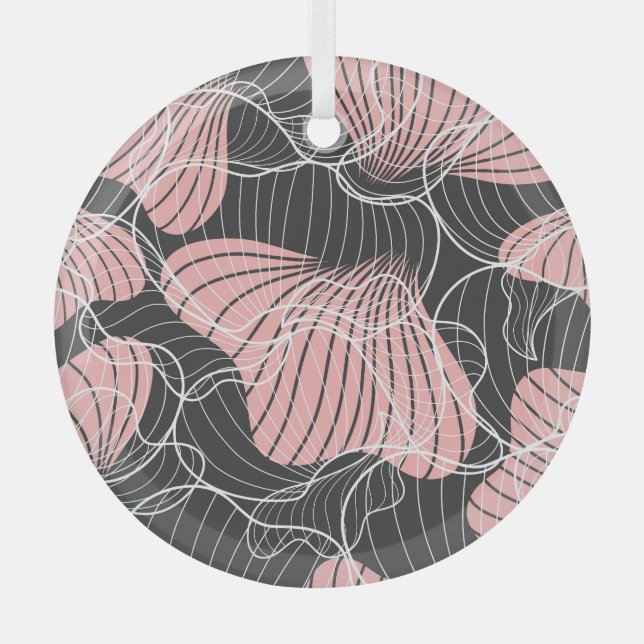 Colourful abstract, seamless artistic pattern. glass tree decoration (Front)