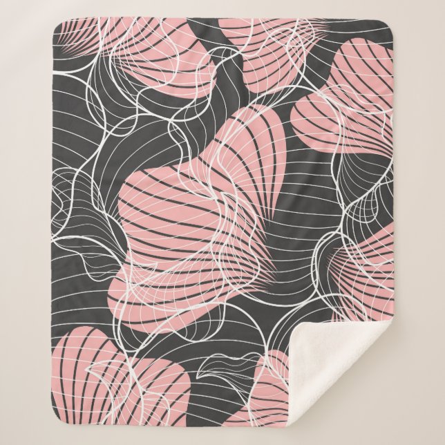 Colourful abstract, seamless artistic pattern. sherpa blanket (Front)