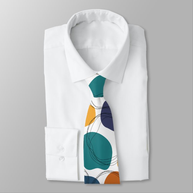 Colourful Abstract Seamless Pattern Tie (Tied)