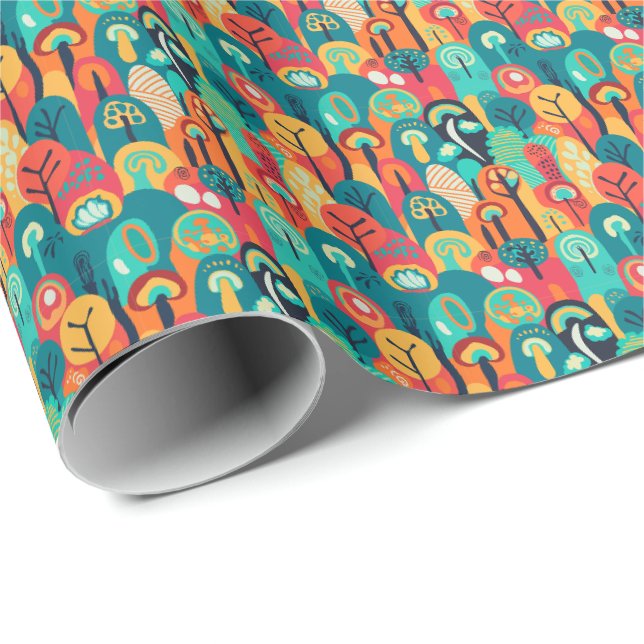 Colourful abstract seamless pattern. wrapping paper (Roll Corner)