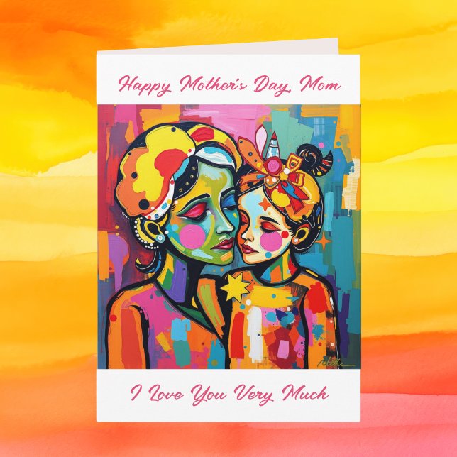 Colourful Abstract Sentimental Mother's Day Card (Creator Uploaded)