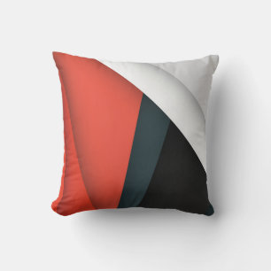 Colourful Abstract Shapes and Lines Cushion