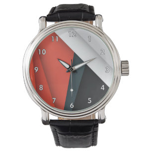Colourful Abstract Shapes and Lines Watch