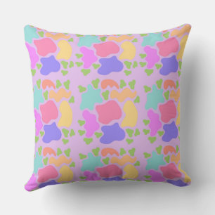 Colourful Abstract Shapes Kids Room Joyful Pattern Cushion