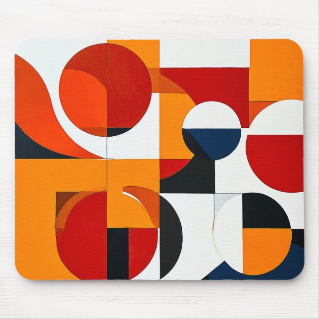 Colourful Abstract shapes Mouse Pad (Front)