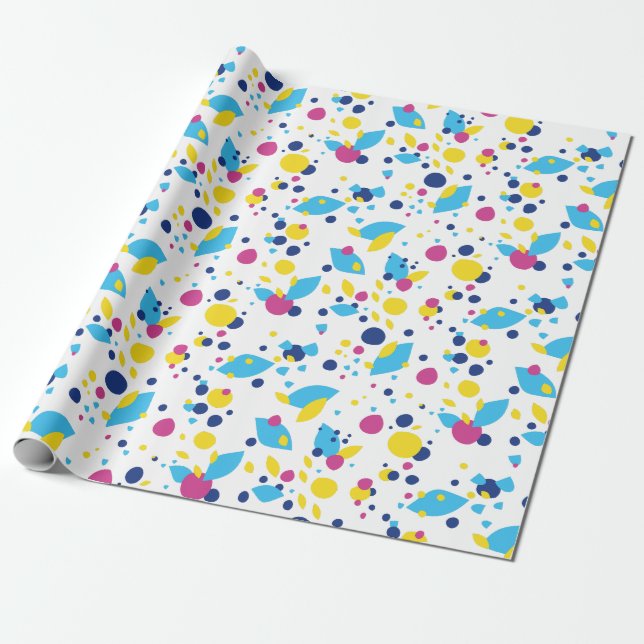 Colourful abstract shapes. wrapping paper (Unrolled)