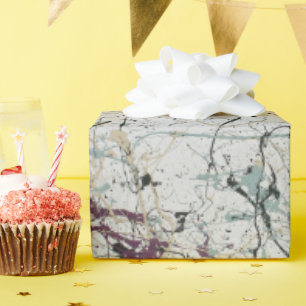 Colourful Abstract Splatter Painting Wrapping Pape Paper