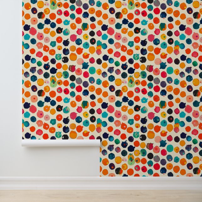 Colourful Abstract Splatters Wallpaper (Application)