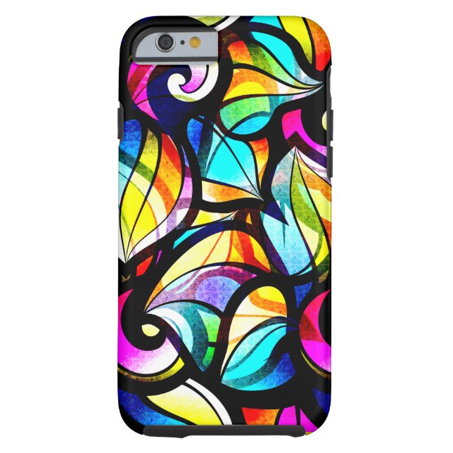 Colourful Abstract Stained Glass Design Case-Mate iPhone Case (Back)