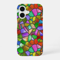 Colourful Abstract Stained Glass Window