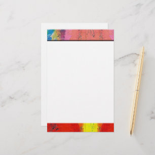Colourful abstract stationery