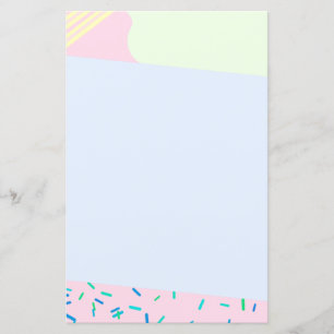 Colourful abstract stationery paper