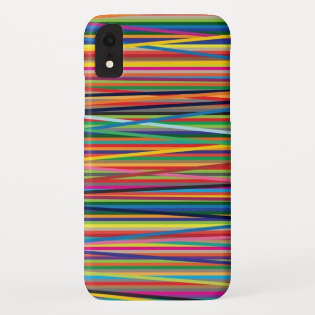 Colourful abstract stripes design Case-Mate iPhone case (Back)