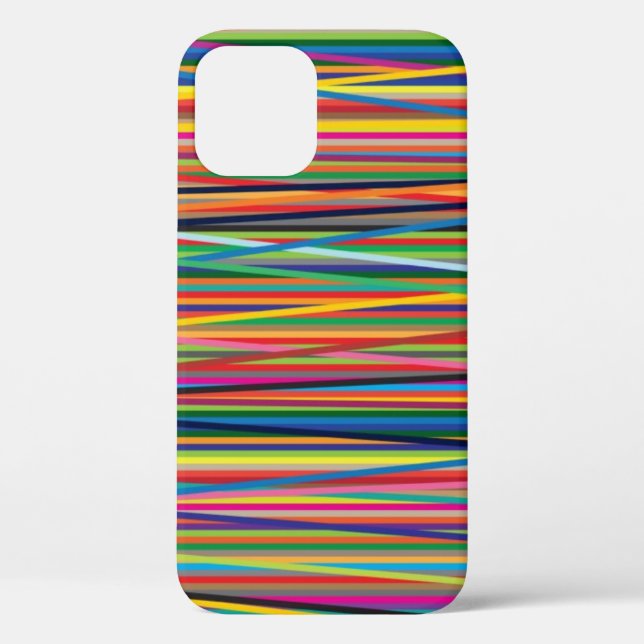 Colourful abstract stripes design Case-Mate iPhone case (Back)