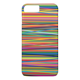 Colourful abstract stripes design iPhone 8 plus/7 plus case