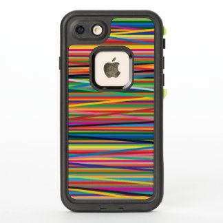 Colourful abstract stripes design