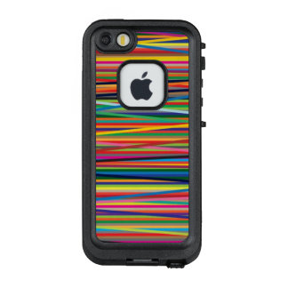 Colourful abstract stripes design LifeProof FRÄ’ iPhone SE/5/5s case
