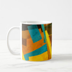 Colourful Abstract Stripes: Paint Texture Coffee Mug