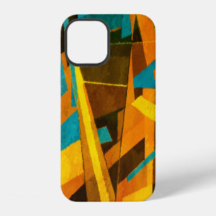 Colourful Abstract Stripes: Paint Texture iPhone 12 Case