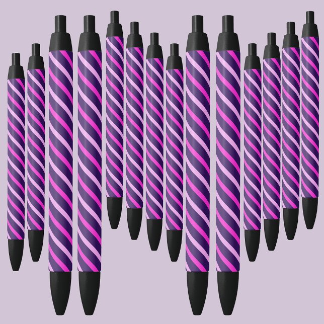 Colourful Abstract Stripes Pattern          Black Ink Pen (Creator Uploaded)