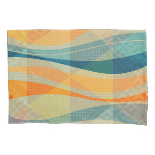 Colourful Abstract Stripes pattern Pillowcase
