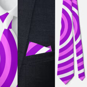 Colourful Abstract Stripes Pattern Tie