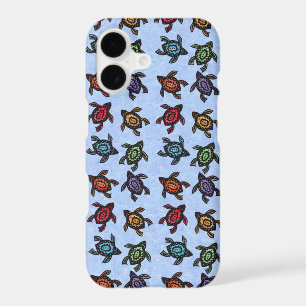 Colourful Abstract Swimming Turtles