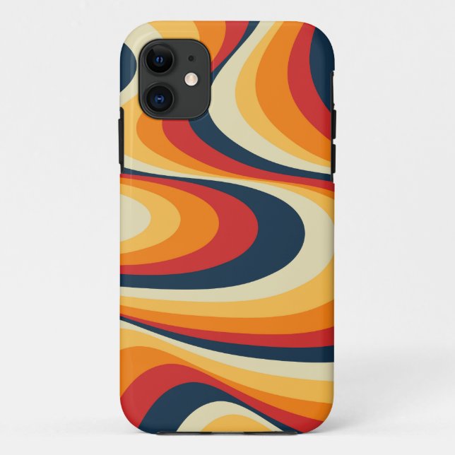 Colourful abstract swirl design Case-Mate iPhone case (Back)