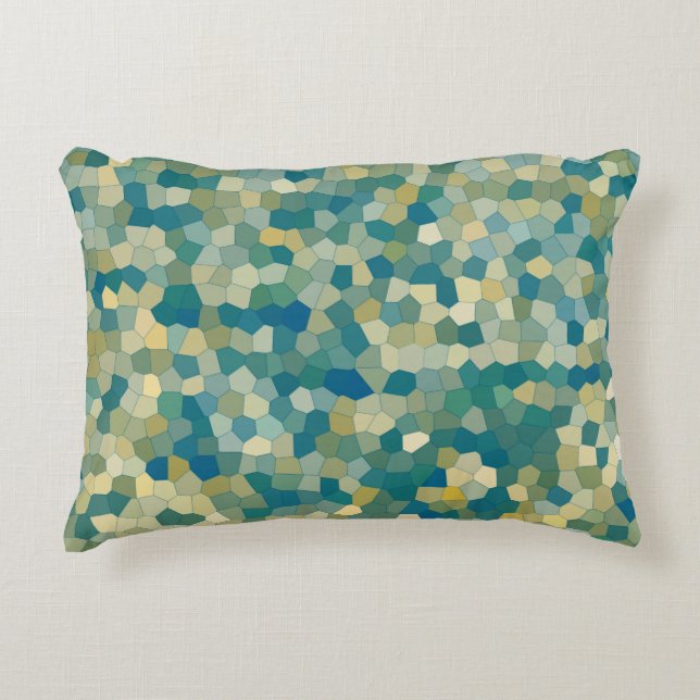 Colourful Abstract Texture Pattern Decorative Cushion (Front)