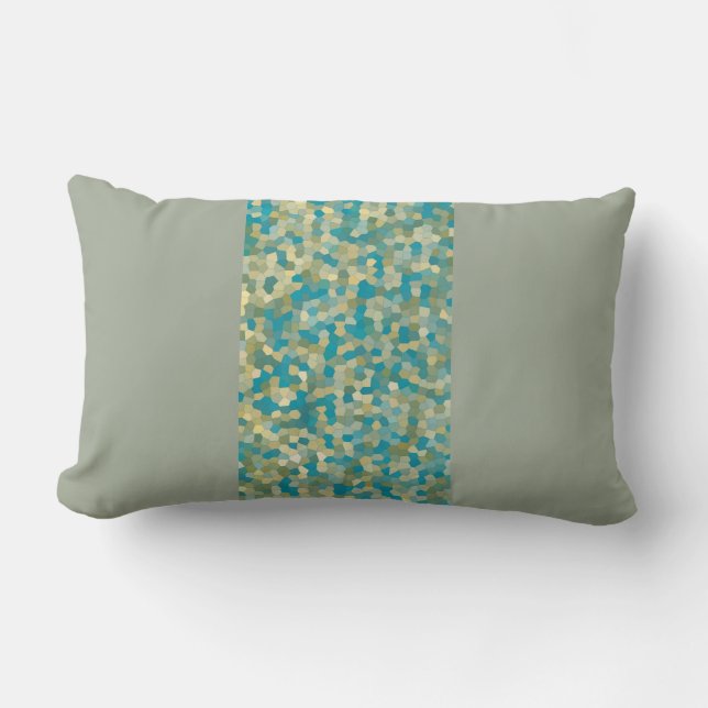 Colourful Abstract Texture Pattern Lumbar Cushion (Front)