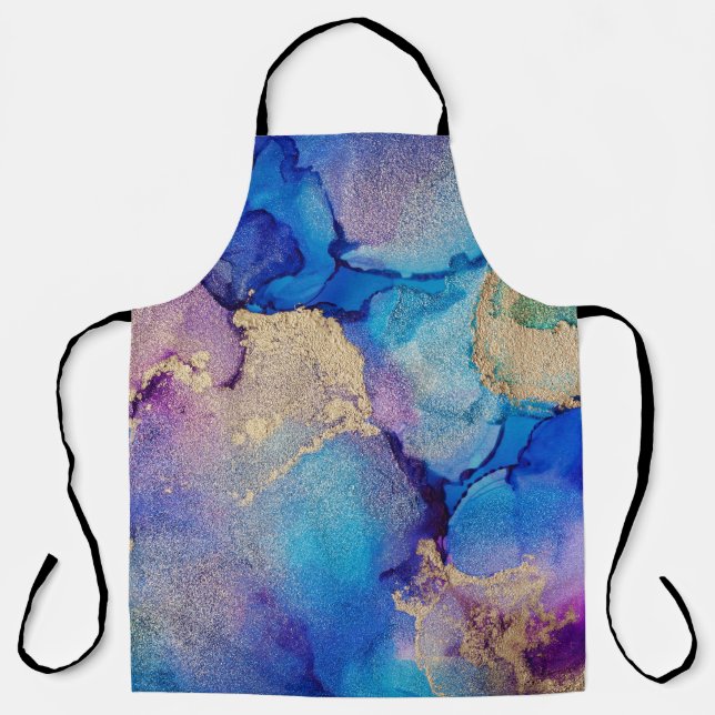 Colourful Abstract: Textured Oil Painting. Apron (Front)