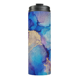 Colourful Abstract: Textured Oil Painting. Thermal Tumbler