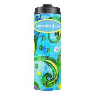 Colourful Abstract Thermal Tumbler