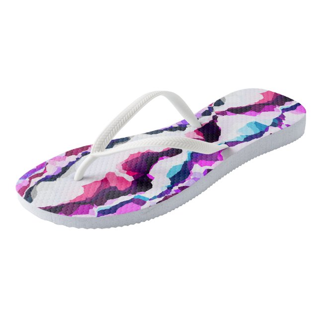 Colourful Abstract Thongs (Angled)