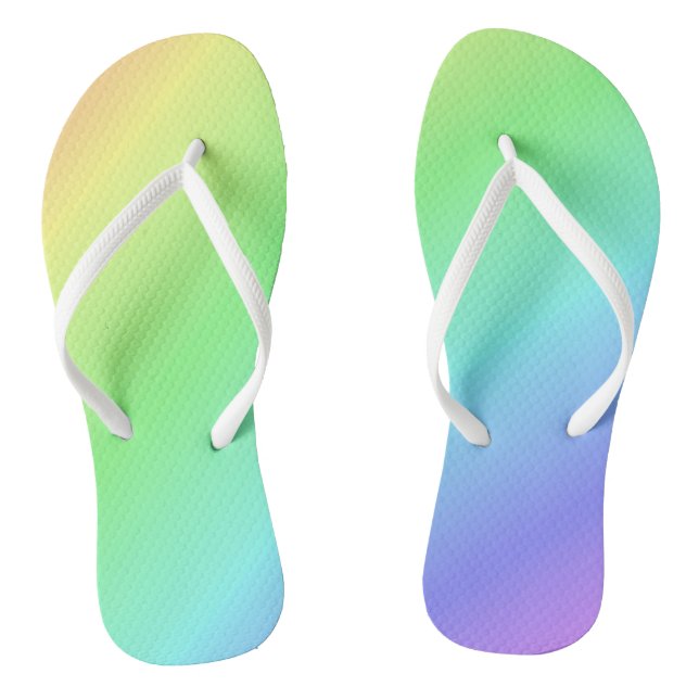 Colourful Abstract Thongs (Footbed)