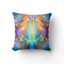 Colourful Abstract Throw Pillow
