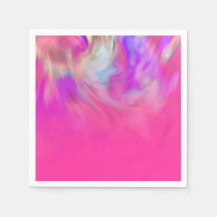 Colourful Abstract Tie Dye Ombre Design Napkin