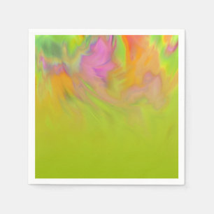 Colourful Abstract Tie Dye Ombre Design Napkin