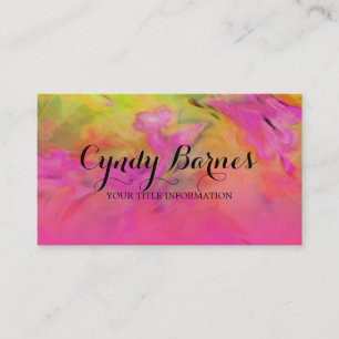 Colourful Abstract Tie Dye Pattern Business Card