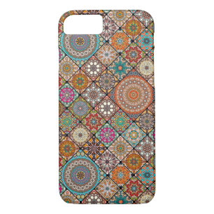 Colourful abstract tile pattern design iPhone 8/7 case