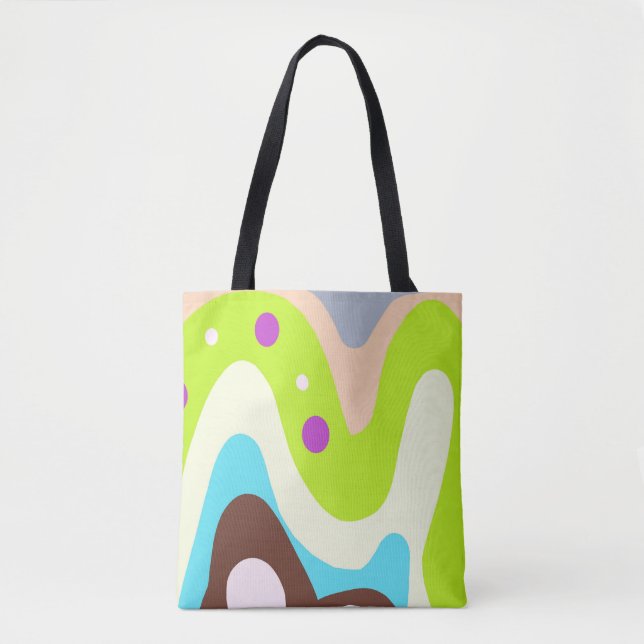 Colourful abstract tote bag (Front)