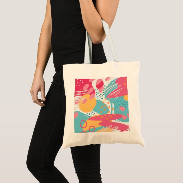 Colourful Abstract Tote Bag (Front (Product))