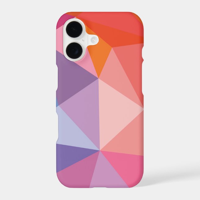 Colourful Abstract Triangle Pattern (Back)