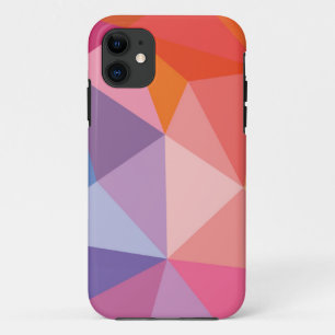 Colourful Abstract Triangle Pattern iPhone 11 Case