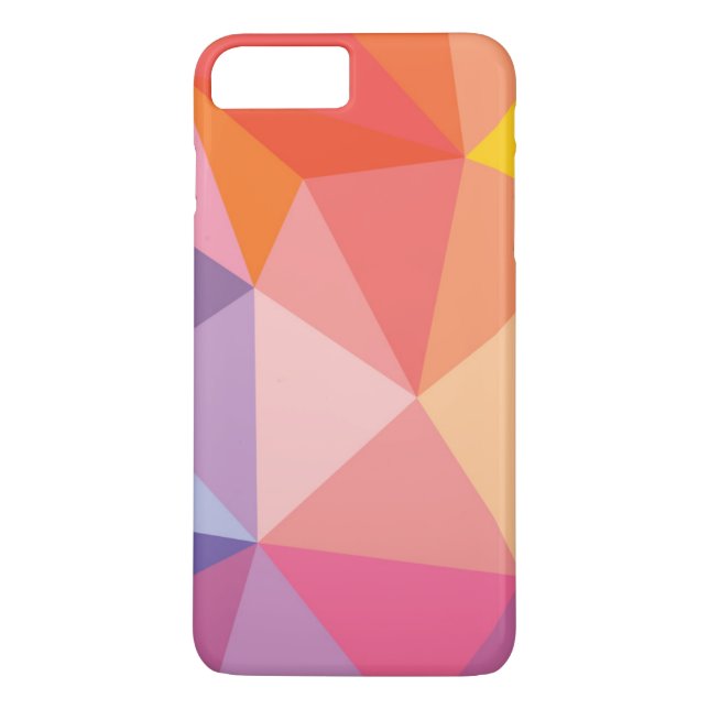 Colourful Abstract Triangle Pattern Case-Mate iPhone Case (Back)