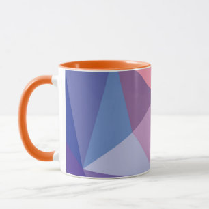 Colourful Abstract Triangle Pattern Mug