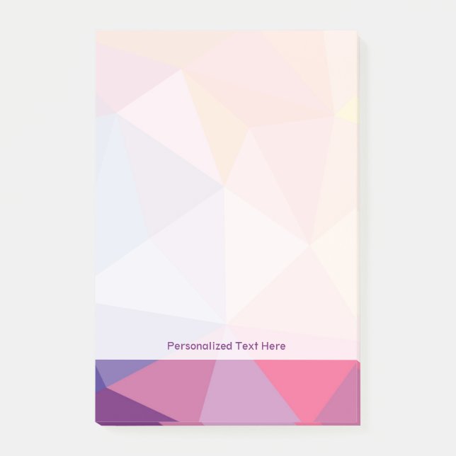Colourful Abstract Triangle Pattern Post-it Notes (Front)